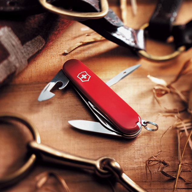 Офицерский нож SPARTAN 91, красный с логотипом в Нефтекамске заказать по выгодной цене в кибермаркете AvroraStore