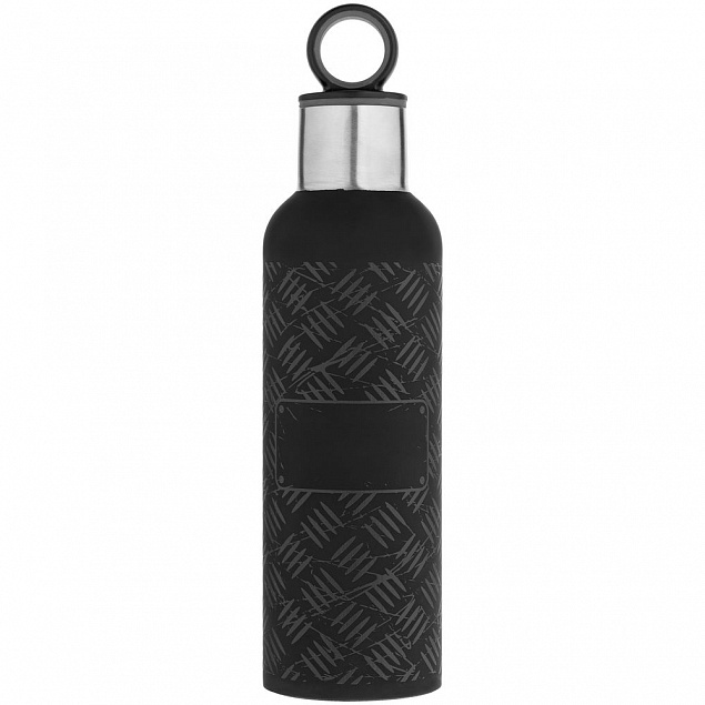 Tермобутылка Hard Work Black, черная с логотипом в Нефтекамске заказать по выгодной цене в кибермаркете AvroraStore