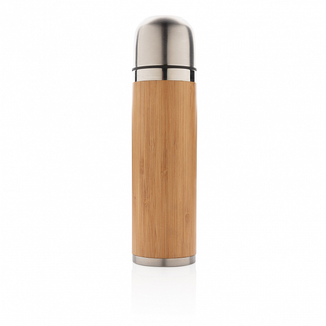Герметичный вакуумный термос для путешествий Bamboo, 450 мл с логотипом в Нефтекамске заказать по выгодной цене в кибермаркете AvroraStore