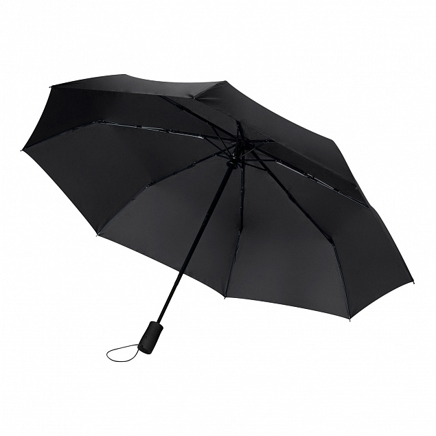 Зонт складной Nord, черный с логотипом в Нефтекамске заказать по выгодной цене в кибермаркете AvroraStore