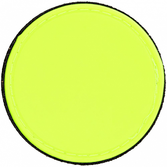 Лейбл из ПВХ с липучкой Menteqo Round, желтый неон с логотипом в Нефтекамске заказать по выгодной цене в кибермаркете AvroraStore