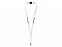 Ремешок на шею с карабином Бибионе, белый с логотипом в Нефтекамске заказать по выгодной цене в кибермаркете AvroraStore