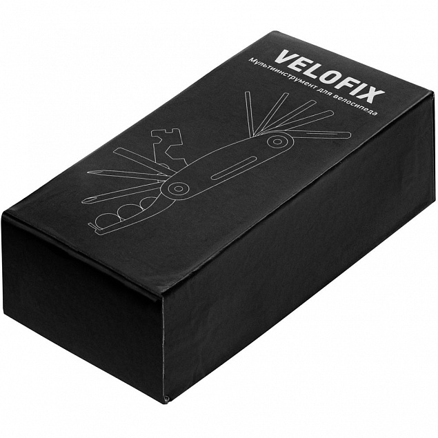 Мультитул велосипедный Velofix, черный с логотипом в Нефтекамске заказать по выгодной цене в кибермаркете AvroraStore