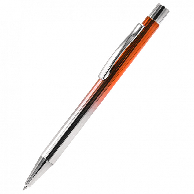 Ручка металлическая Синергия - Оранжевый OO с логотипом в Нефтекамске заказать по выгодной цене в кибермаркете AvroraStore