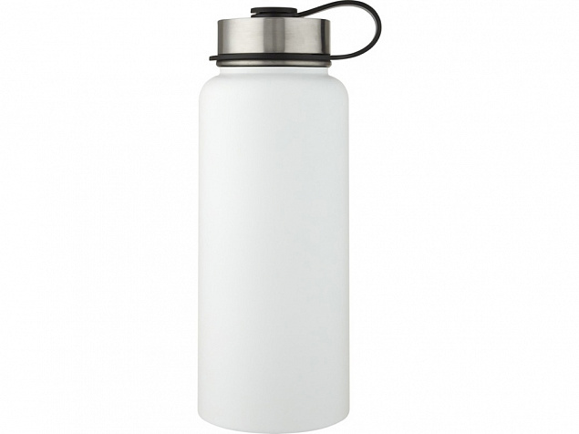 Supra медная спортивная бутылка объемом 1 л с вакуумной изоляцией и 2 крышками, белый с логотипом в Нефтекамске заказать по выгодной цене в кибермаркете AvroraStore