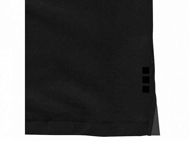 Рубашка поло Markham женская, черный/антрацит с логотипом в Нефтекамске заказать по выгодной цене в кибермаркете AvroraStore