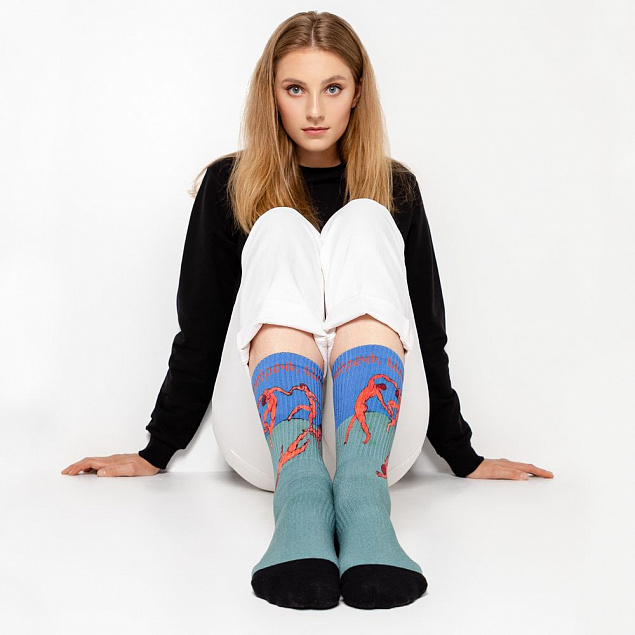 Набор носков «Современное носкусство» с логотипом в Нефтекамске заказать по выгодной цене в кибермаркете AvroraStore
