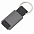 Брелок DARK JET; 2,8 x 6,2 x 0,6 см; черный, металл; лазерная гравировка с логотипом в Нефтекамске заказать по выгодной цене в кибермаркете AvroraStore
