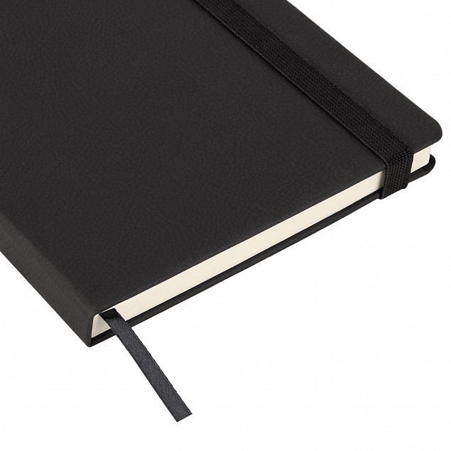 Ежедневник недатированный Marseille soft touch BtoBook, черный с логотипом в Нефтекамске заказать по выгодной цене в кибермаркете AvroraStore