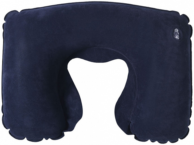 Подушка надувная Detroit, темно-синяя с логотипом в Нефтекамске заказать по выгодной цене в кибермаркете AvroraStore