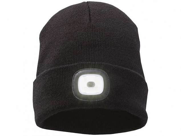 Лыжная шапка со светодиодом с логотипом в Нефтекамске заказать по выгодной цене в кибермаркете AvroraStore