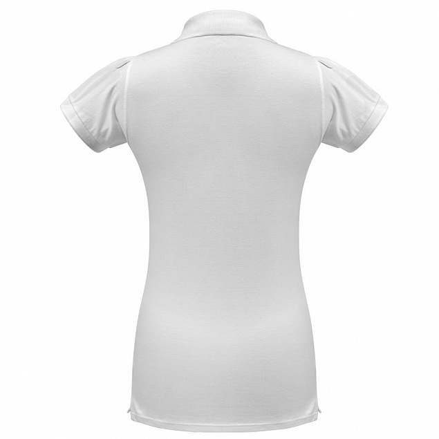 Рубашка поло женская Heavymill белая с логотипом в Нефтекамске заказать по выгодной цене в кибермаркете AvroraStore