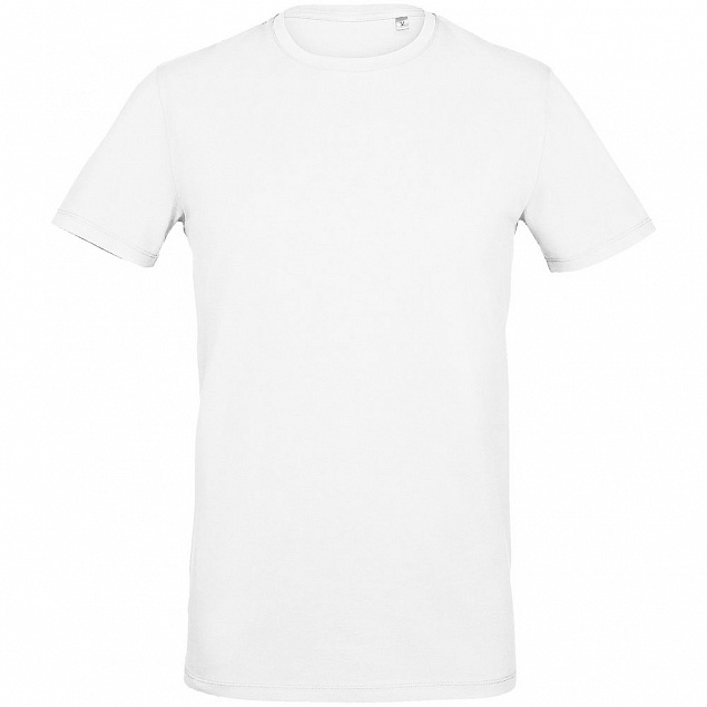 Футболка мужская Millenium Men, белая с логотипом в Нефтекамске заказать по выгодной цене в кибермаркете AvroraStore
