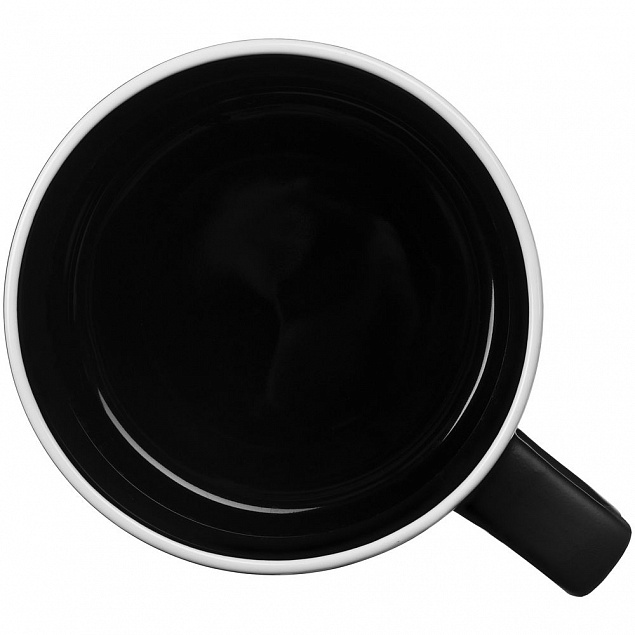 Чашка «Леон», черная с логотипом в Нефтекамске заказать по выгодной цене в кибермаркете AvroraStore