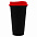 Стакан с крышкой Color Cap Black, черный с логотипом в Нефтекамске заказать по выгодной цене в кибермаркете AvroraStore