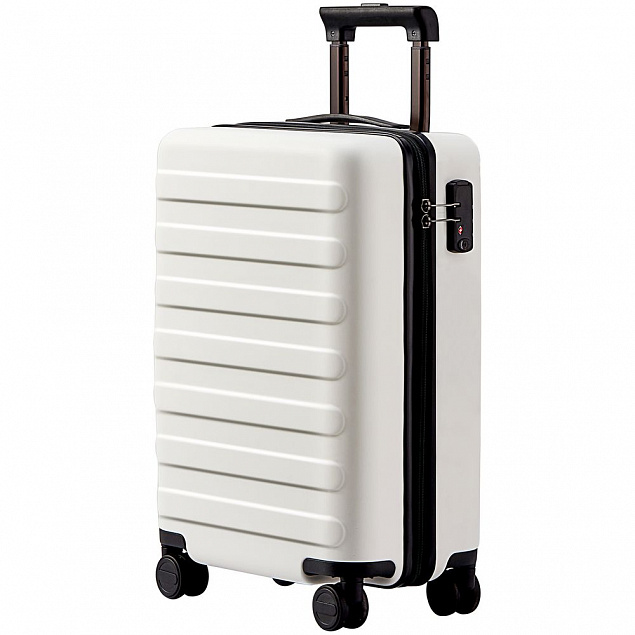 Чемодан Rhine Luggage, белый с логотипом в Нефтекамске заказать по выгодной цене в кибермаркете AvroraStore