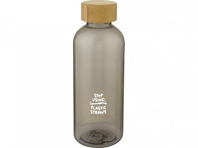 Ziggs спортивная бутылка из переработанного пластика объемом 650 мл, transparent charcoal с логотипом в Нефтекамске заказать по выгодной цене в кибермаркете AvroraStore