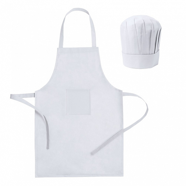 Кулинарный набор, кухонный фартук и шапочка для повара, детский размер. с логотипом в Нефтекамске заказать по выгодной цене в кибермаркете AvroraStore