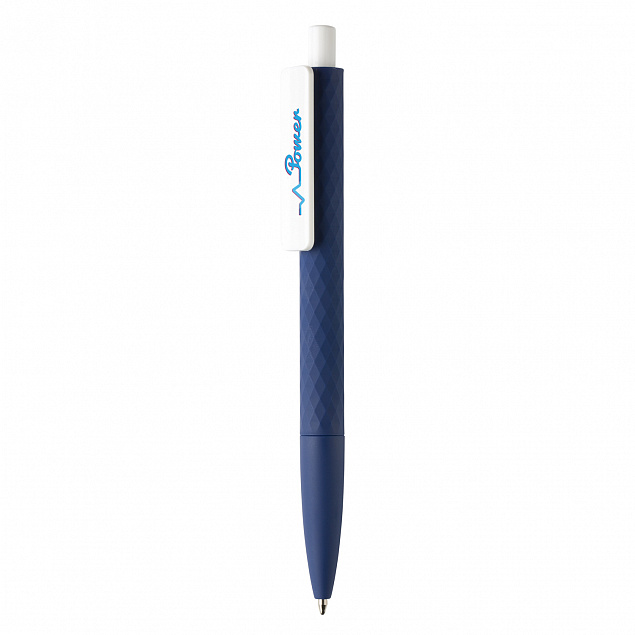 Ручка X3 Smooth Touch, темно-синий с логотипом в Нефтекамске заказать по выгодной цене в кибермаркете AvroraStore