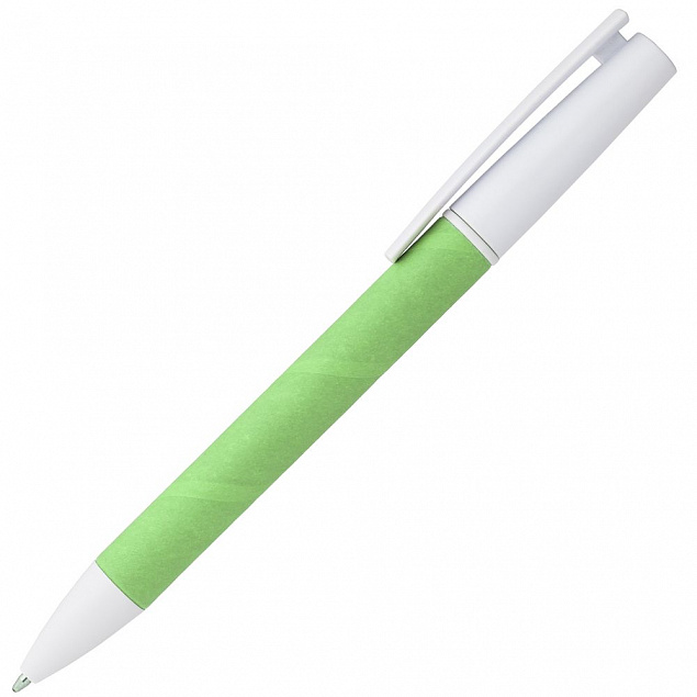Ручка шариковая Pinokio, зеленая с логотипом в Нефтекамске заказать по выгодной цене в кибермаркете AvroraStore