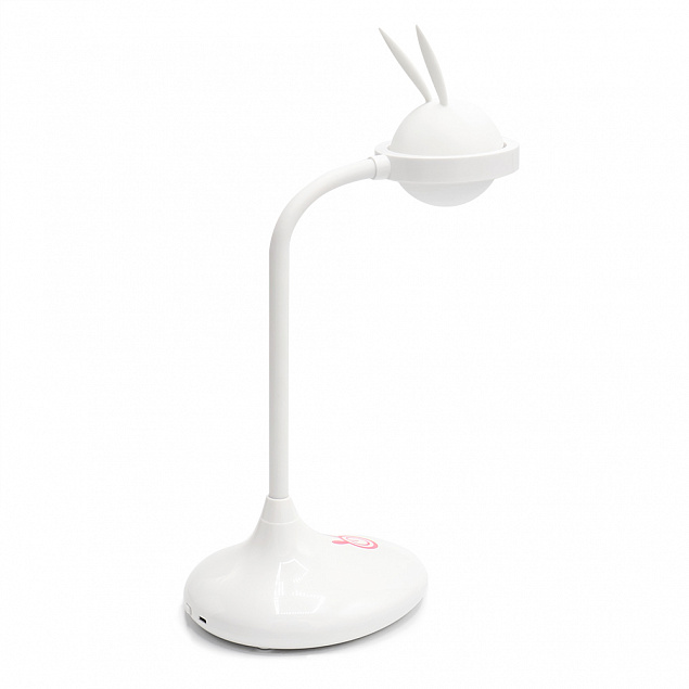 Настольный светильник светодиодный Krolly, белый с логотипом в Нефтекамске заказать по выгодной цене в кибермаркете AvroraStore