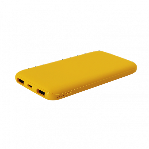 Внешний аккумулятор Bplanner Power 2 ST, софт-тач, 10000 mAh (Желтый) с логотипом в Нефтекамске заказать по выгодной цене в кибермаркете AvroraStore