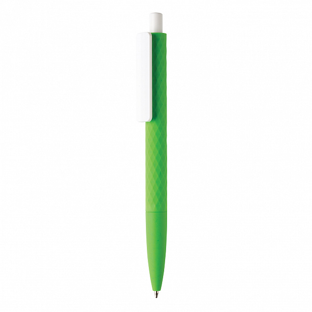 Ручка X3 Smooth Touch, зеленый с логотипом в Нефтекамске заказать по выгодной цене в кибермаркете AvroraStore