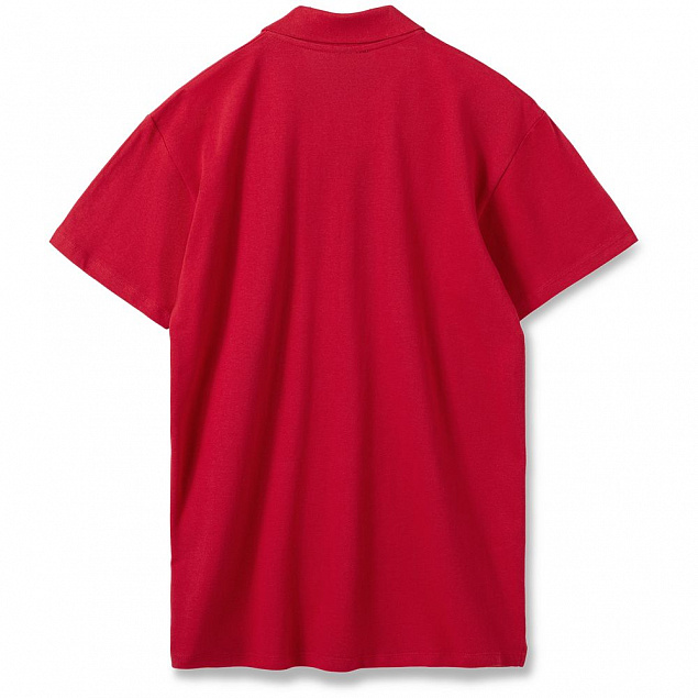 Рубашка поло мужская SUMMER 170, красная с логотипом в Нефтекамске заказать по выгодной цене в кибермаркете AvroraStore
