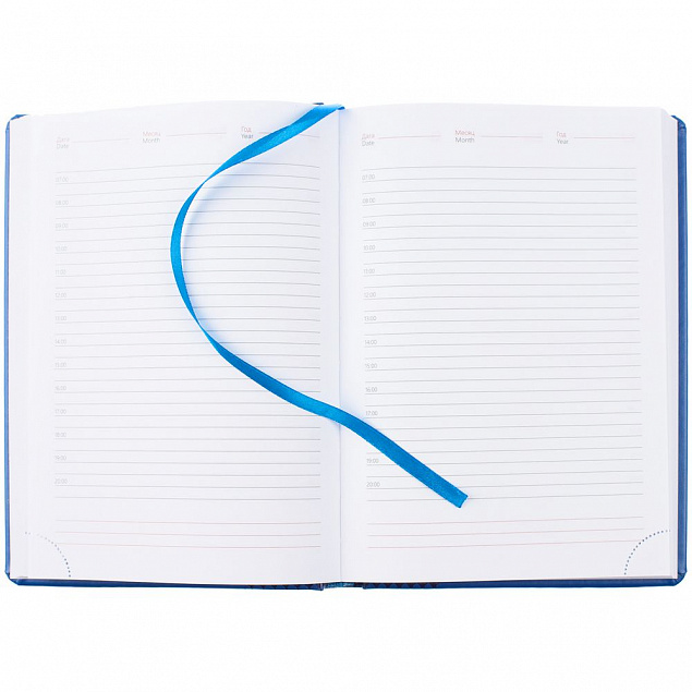 Ежедневник Prizma, недатированный, синий с логотипом в Нефтекамске заказать по выгодной цене в кибермаркете AvroraStore