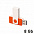 Флеш-карта TWISTA, 8Гб, оранжевый/белый с логотипом в Нефтекамске заказать по выгодной цене в кибермаркете AvroraStore