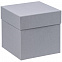 Коробка Cube S, серая с логотипом в Нефтекамске заказать по выгодной цене в кибермаркете AvroraStore