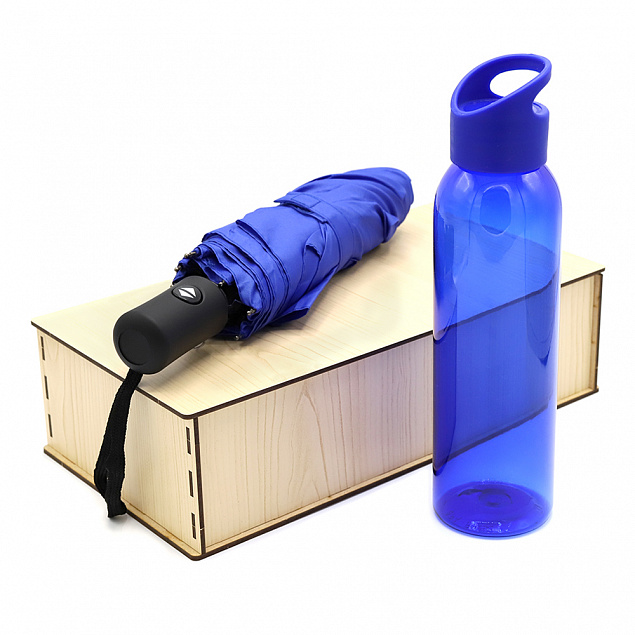 Подарочный набор Rainy, (синий) с логотипом в Нефтекамске заказать по выгодной цене в кибермаркете AvroraStore