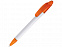 Ручка шариковая Celebrity Эвита, белый/оранжевый с логотипом в Нефтекамске заказать по выгодной цене в кибермаркете AvroraStore