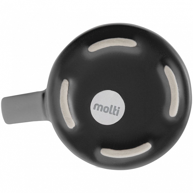 Кружка Modern Bell, матовая, черная с логотипом в Нефтекамске заказать по выгодной цене в кибермаркете AvroraStore