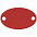 Шильдик металлический Alfa Oval, красный с логотипом в Нефтекамске заказать по выгодной цене в кибермаркете AvroraStore