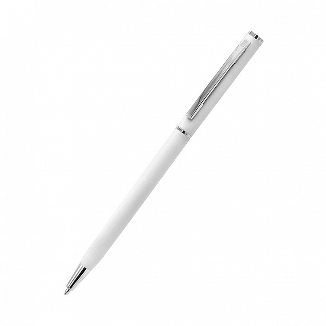 Ручка металлическая Tinny Soft, белая-S с логотипом в Нефтекамске заказать по выгодной цене в кибермаркете AvroraStore