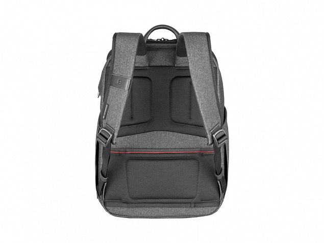 Рюкзак VICTORINOX Architecture Urban2 City Backpack 14'', серый, полиэстер / кожа, 30x19x42 см, 17 л с логотипом в Нефтекамске заказать по выгодной цене в кибермаркете AvroraStore