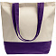 Холщовая сумка Shopaholic, фиолетовая с логотипом в Нефтекамске заказать по выгодной цене в кибермаркете AvroraStore