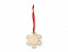 Деревянное новогоднее украшение JINGLE, снежинка с логотипом в Нефтекамске заказать по выгодной цене в кибермаркете AvroraStore