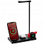 Зарядная станция с лампой Quick Trick, черная с логотипом в Нефтекамске заказать по выгодной цене в кибермаркете AvroraStore