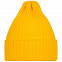 Шапка Yong, желтая с логотипом в Нефтекамске заказать по выгодной цене в кибермаркете AvroraStore