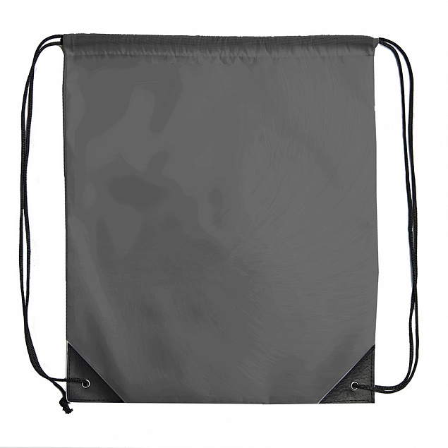 Рюкзак мешок с укреплёнными уголками BY DAY, серый, 35*41 см, полиэстер 210D с логотипом в Нефтекамске заказать по выгодной цене в кибермаркете AvroraStore