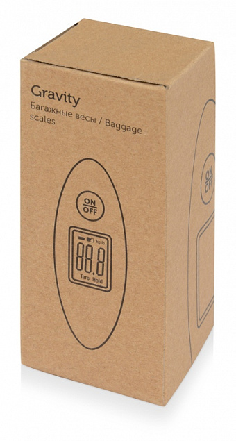 Багажные весы с покрытием soft-touch Gravity с логотипом в Нефтекамске заказать по выгодной цене в кибермаркете AvroraStore