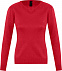Джемпер женский GALAXY WOMEN, красный с логотипом в Нефтекамске заказать по выгодной цене в кибермаркете AvroraStore