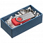 Коробка флешки Minne, синяя с логотипом в Нефтекамске заказать по выгодной цене в кибермаркете AvroraStore