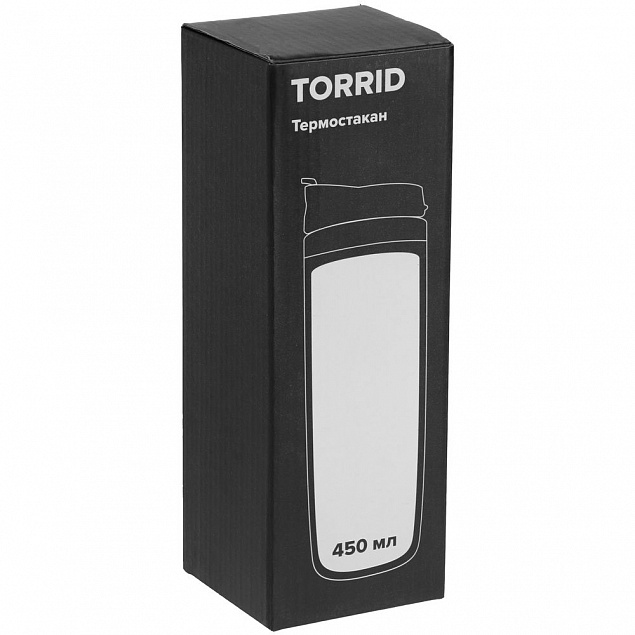 Термостакан Torrid, черный с логотипом в Нефтекамске заказать по выгодной цене в кибермаркете AvroraStore
