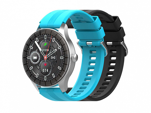 Умные часы «IoT Watch GTR», 2 ремешка в комплекте с логотипом в Нефтекамске заказать по выгодной цене в кибермаркете AvroraStore