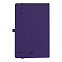 Бизнес-блокнот "Gracy", 130х210 мм, фиолет., кремовая бумага, гибкая обложка, в линейку, на резинке с логотипом в Нефтекамске заказать по выгодной цене в кибермаркете AvroraStore