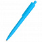Ручка пластиковая Agata софт-тач, голубая с логотипом в Нефтекамске заказать по выгодной цене в кибермаркете AvroraStore