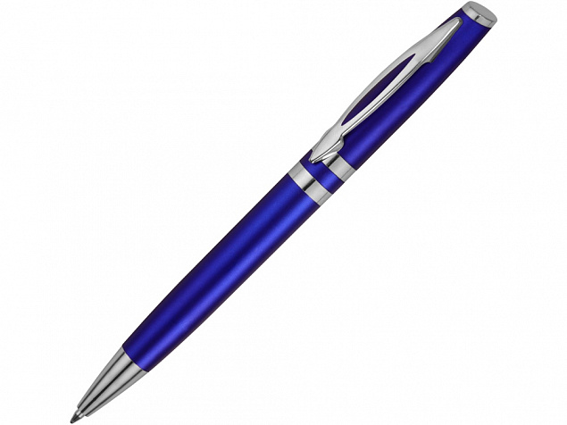 Ручка шариковая Невада, синий металлик с логотипом в Нефтекамске заказать по выгодной цене в кибермаркете AvroraStore